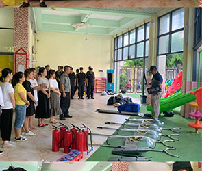 ?？谑型赓Q幼兒園開展2019防火災與反恐防暴演練